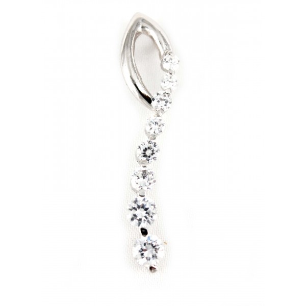 Pendant - 925 Sterling Silver with Australian Crystals  - NE-PPT8768